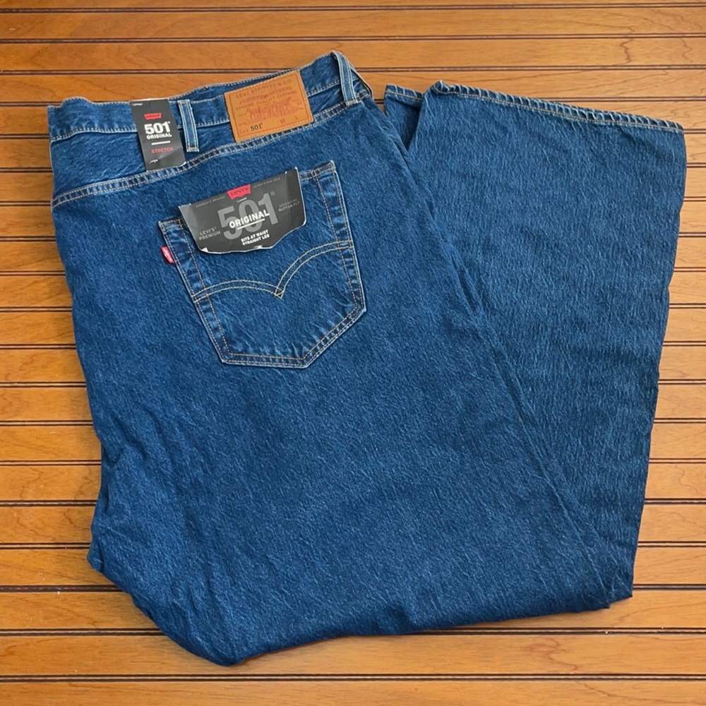 NWT Men’s Levi’s 501 Warp Stretch Denim Jeans